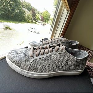 Mark Nason Snake Print lace up sneakers